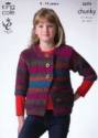 King Cole Children's Bolero & Jacket Riot Chunky Knitting Pattern 3670